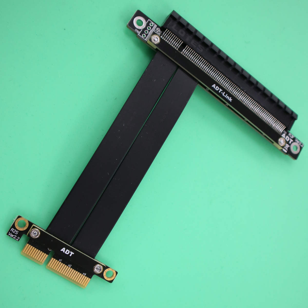 Einzelnes doppeltes 90-Grad-re – Pcie 4.0 X16 Riser Cable 90 Degree Bewertung und Preis