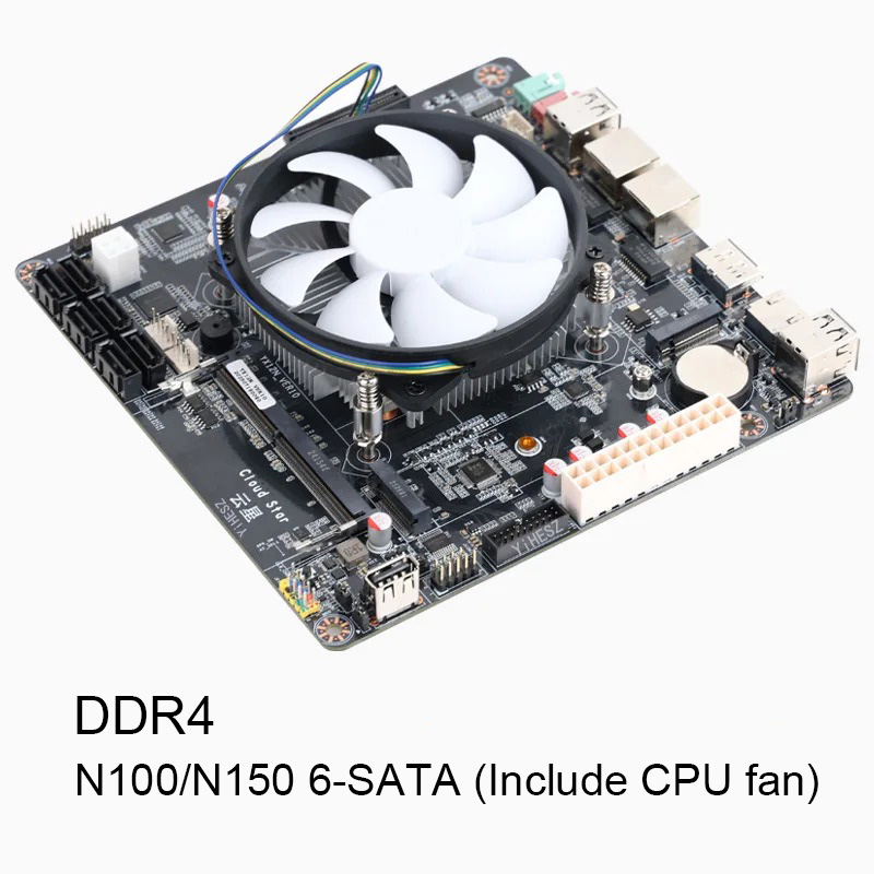 6-Bay N100/N150 NAS-Motherboar – Nas Motherboard N100 6 Sata Bewertung und Preis